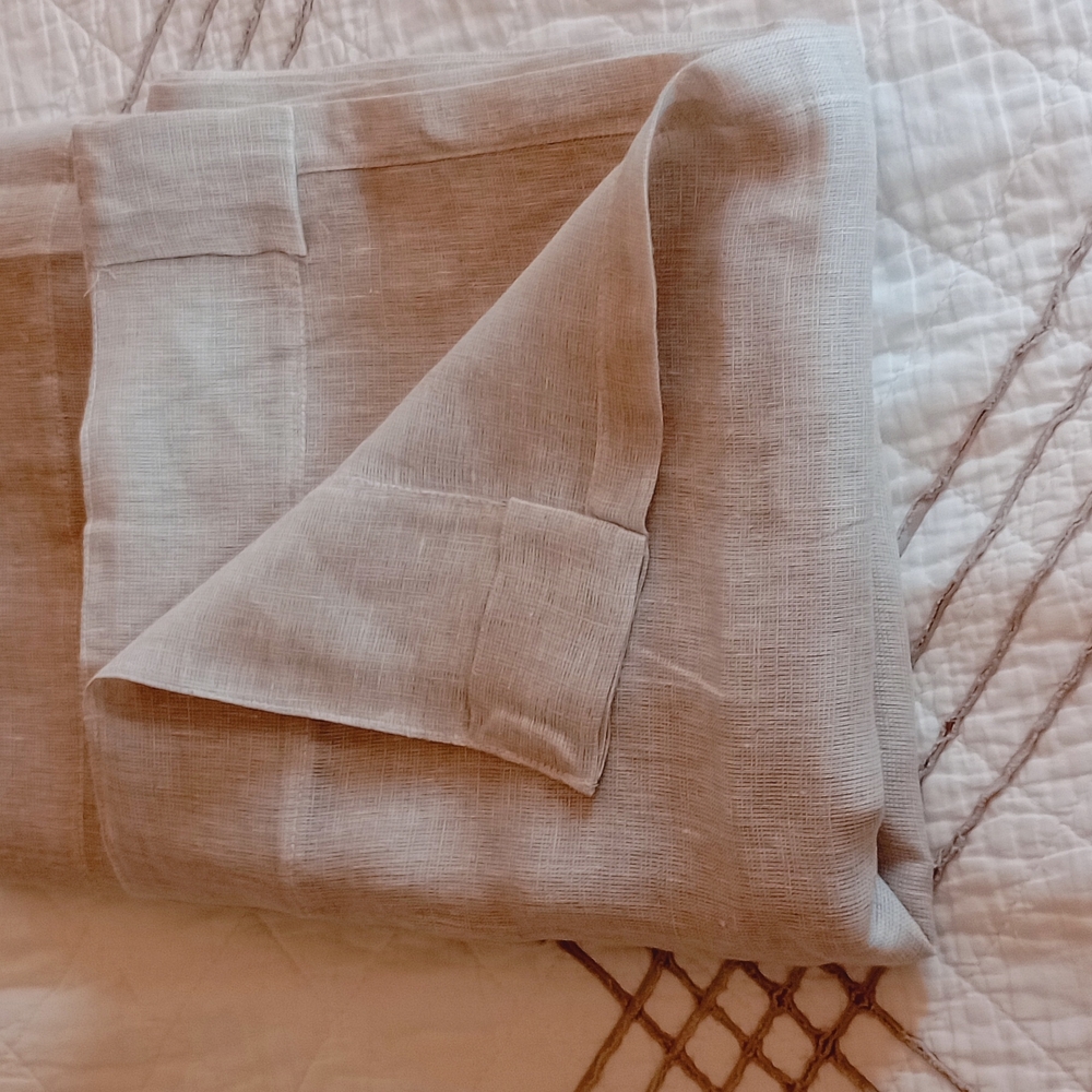 Quince Cream Linen Sheet Set